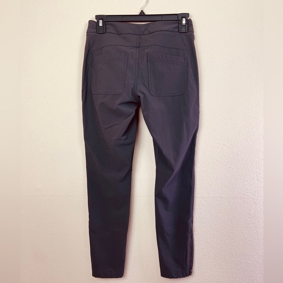 Athleta Chocolate Ankle Zipped Trousers Size 2P - Picture 5 of 6
